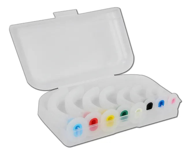 Set de 8 Cánulas de Guedel Rígidas con Código de Color (No. 00 a No. 6)
