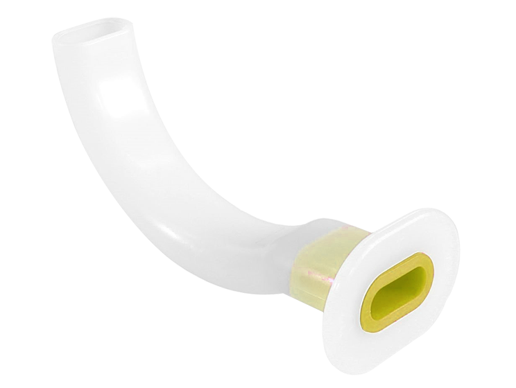 Cánula de Guedel (Orofaríngea) Amarilla No. 4 (90 mm)