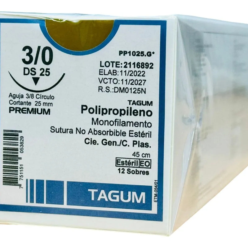 Sutura Polipropileno 3-0 DS25